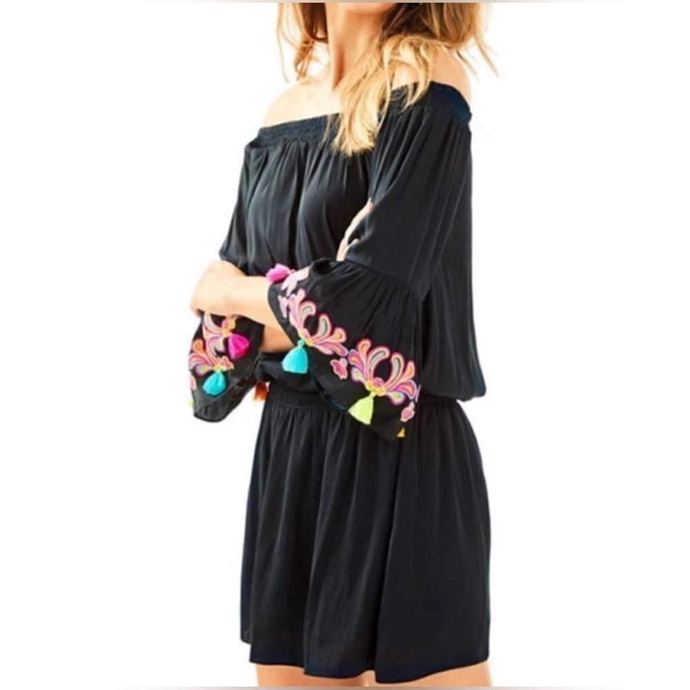 ✨ Lilly Pulitzer Polly Tunic Off The Shoulder Dress - Picture 2 of 12